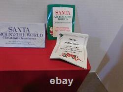 Vintage Franklin Mint Santa Around the World Ornaments Set of 18 Original Box