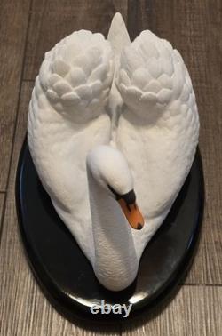 Vintage Franklin Mint The Royal Swan Sculpture 1986 Ronald Van Ruyckevelt