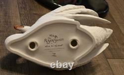 Vintage Franklin Mint The Royal Swan Sculpture 1986 Ronald Van Ruyckevelt
