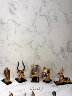 Vintage Franklin Mint Treasures of Tutankhamun 1989 14 Pieces Set