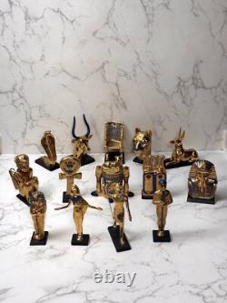 Vintage Franklin Mint Treasures of Tutankhamun 1989 14 Pieces Set