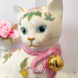 Vintage Franklin Mint porcelain 24K figurine'noble kitten Cat made in japan