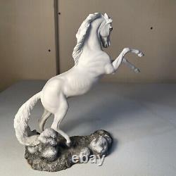 Vintage Horse Figurine Silver Franklin Mint by Pamela Du Boulay Sculpture 11