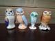 Vintage Imari Porcelain Owl Collection By Franklin Mint 1988