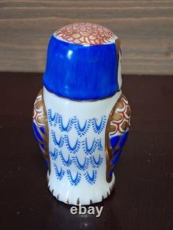 Vintage Imari Porcelain Owl Collection By Franklin Mint 1988