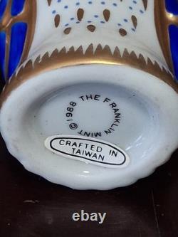 Vintage Imari Porcelain Owl Collection By Franklin Mint 1988