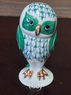 Vintage Imari Porcelain Owl Collection By Franklin Mint 1988