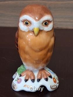 Vintage Imari Porcelain Owl Collection By Franklin Mint 1988