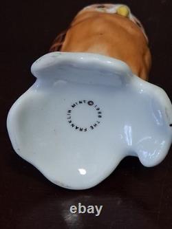 Vintage Imari Porcelain Owl Collection By Franklin Mint 1988