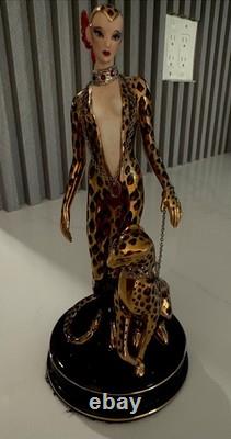 Vintage Limited Edition Franklin Mint House Of Erte Leopard #A4285 beautiful