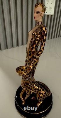 Vintage Limited Edition Franklin Mint House Of Erte Leopard #A4285 beautiful