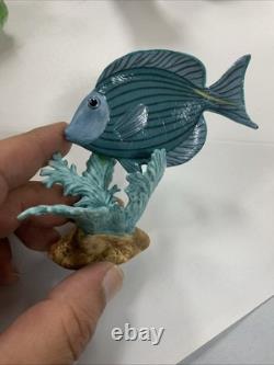 Vintage Lot Of 25 Set Franklin Mint The Jeweled Ocean Jewels Sea Fish 1988