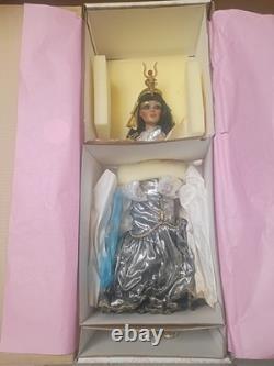Vintage Maryse Nicole Cleopatra Porcelain Doll, Egyptian, Franklin Mint, New