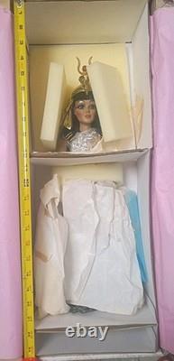Vintage Maryse Nicole Cleopatra Porcelain Doll, Egyptian, Franklin Mint, New