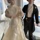Vintage Porcelain Franklin Mint Bride & Groom Dolls
