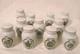 Vintage Set of 11 Gloria Concepts Franklin Mint Porcelain Spice Jars