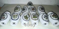 Vintage Set of 11 Gloria Concepts Franklin Mint Porcelain Spice Jars