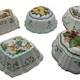 Vintage Set of 5 Franklin Mint Le Cordon Bleu Porcelain Jelly Molds