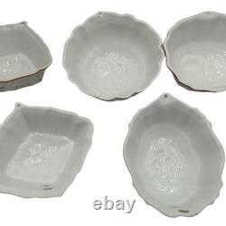 Vintage Set of 5 Franklin Mint Le Cordon Bleu Porcelain Jelly Molds