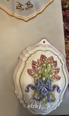 Vintage Set of 7- 1986 Le Cordon Bleu Franklin Mint Wall Hanging Molds New, Cert