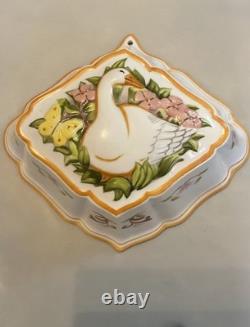 Vintage Set of 7- 1986 Le Cordon Bleu Franklin Mint Wall Hanging Molds New, Cert