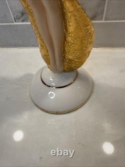 Vintage Sunrise In Gold Franklin Mint Art Sculpture 11 Tall Porcelain