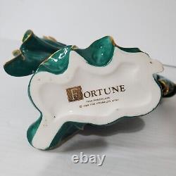 Vintage The Franklin Mint Fortune Fine Porcelain Figurine Art Deco Statue Women