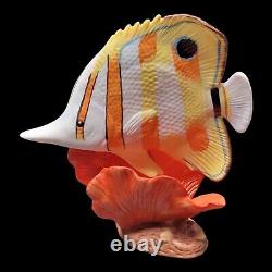 Vintage The Franklin Mint Jeweled Ocean Porcelain Fish Tropical Saltwater 13 Pc
