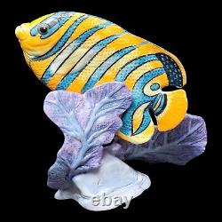 Vintage The Franklin Mint Jeweled Ocean Porcelain Fish Tropical Saltwater 13 Pc