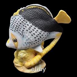 Vintage The Franklin Mint Jeweled Ocean Porcelain Fish Tropical Saltwater 13 Pc