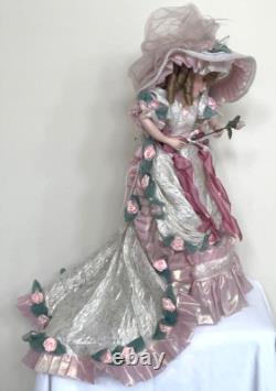 Vintage The Franklin Mint Porcelain Blushing Rose Doll by Maryse Nicole
