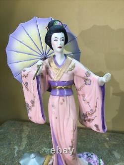 Vtg 1999 Franklin Mint Yoshiko Princess of Cherry Blossoms 12 tall GIFT QUALITY