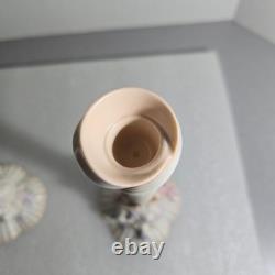 Vtg Franklin Mint Atlantis Candlestick Holders Pair Porcelain Pastel Coastal 80s