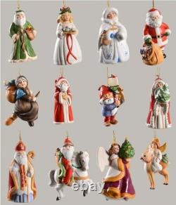 Vtg Franklin Mint Faces of Christmas Around the World Handpainted Porcelain 1988