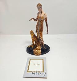 Vtg Franklin Mint House Of Erte Ocelot Figurine Limited Edition #A2652
