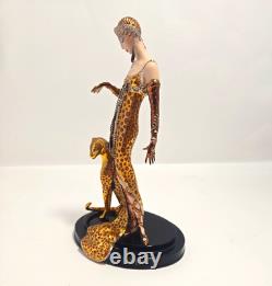 Vtg Franklin Mint House Of Erte Ocelot Figurine Limited Edition #A2652