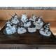 Vtg Franklin Mint Porcelain Penguin Figurine Lot Frosted Ice Decor Display