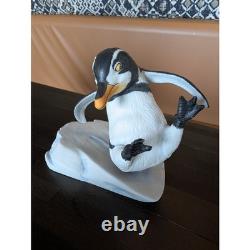 Vtg Franklin Mint Porcelain Penguin Figurine Lot Frosted Ice Decor Display