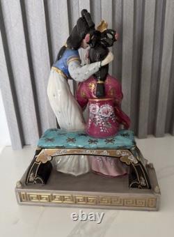 Vtg Franklin Mint Porcelain Statuette Sisters Of Spring By Caroline Young