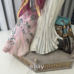 Vtg Franklin Mint Porcelain Statuette Sisters Of Spring By Caroline Young