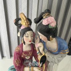 Vtg Franklin Mint Porcelain Statuette Sisters Of Spring By Caroline Young
