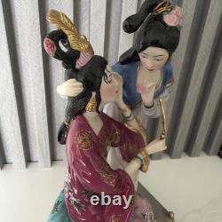 Vtg Franklin Mint Porcelain Statuette Sisters Of Spring By Caroline Young