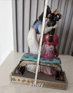 Vtg Franklin Mint Porcelain Statuette Sisters Of Spring By Caroline Young
