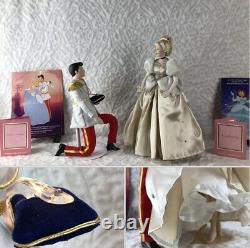 Walt Disney Cinderella & Prince Charming Porcelain Dolls? Franklin Mint Heirloom