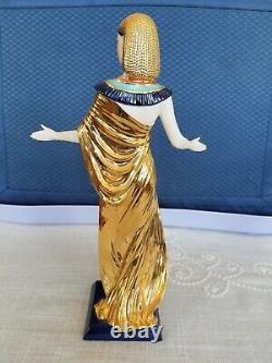 With COA 1989 Franklin Mint Selket The Goddess of Magic Figurine 24k Gold