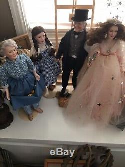 Wizard of Oz Franklin Mint Heirloom Porcelain dolls, complete set, see photos