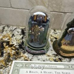 Wizard of Oz/Musical Franklin Mint Crystal Dome Figurines Set of 5 COA
