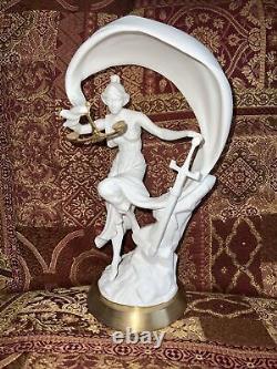 Woman Figurine Porcelain By Franklin Mint 1987