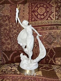 Woman With Touch Figurine Porcelain By Franklin Mint 1987