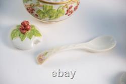 (complete Set Of 12) Franklin Mint Le Cordon Bleu Condiment Jars Lids & Spoons